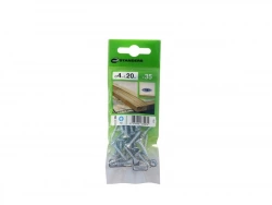 Lot De 35 Vis Acier Tête Fraisée Standers, Diam.4 Mm X L.20 Mm