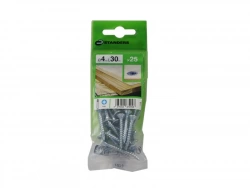 Lot De 25 Vis Acier Tête Fraisée Standers, Diam.4 Mm X L.30 Mm