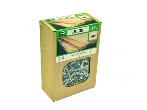 Lot De 150 Vis Acier Tête Fraisée Standers, Diam.5 Mm X L.30 Mm