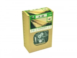 Lot De 120 Vis Acier Tête Fraisée Standers, Diam.5 Mm X L.40 Mm