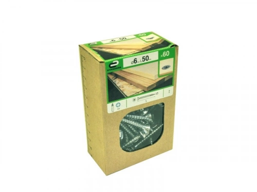 Lot De 60 Vis Acier Tête Fraisée Standers, Diam.6 Mm X L.50 Mm