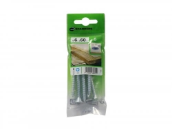 Lot De 6 Vis Acier Tête Fraisée Standers, Diam.6 Mm X L.60 Mm