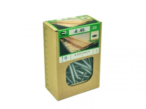 Lot De 50 Vis Acier Tête Fraisée Standers, Diam.6 Mm X L.60 Mm