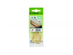 Lot De 10 Vis Laiton Tête Ronde Standers, Diam.4 Mm X L.35 Mm
