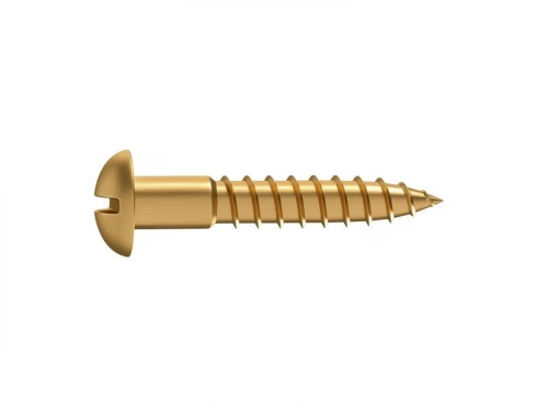 Lot De 10 Vis Laiton Tête Ronde Standers, Diam.4 Mm X L.40 Mm
