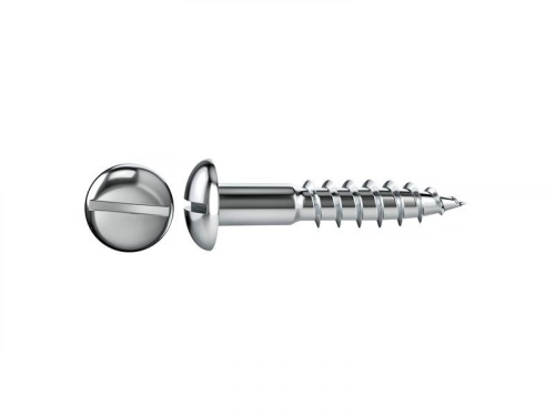 Lot De 35 Vis Acier Tête Ronde Standers, Diam.4 Mm X L.20 Mm