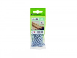 Lot De 20 Vis Acier Tête Ronde Standers, Diam.4 Mm X L.35 Mm