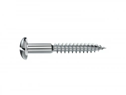 Lot De 20 Vis Acier Tête Ronde Standers, Diam.4 Mm X L.40 Mm