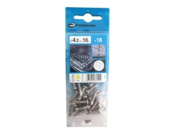 Lot De 18 Vis Autoperceuse Inox Tête Ronde Phillips Standers X L.16 Mm