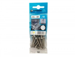 Lot De 18 Vis Autoperceuse Inox Tête Ronde Phillips Standers X L.32 Mm