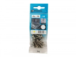 Lot De 14 Vis Autoperceuse Inox Tête Ronde Phillips Standers X L.19 Mm
