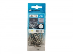 Lot De 18 Vis Autoperceuse Inox Tête Fraisée Phillips Standers X L.19 Mm