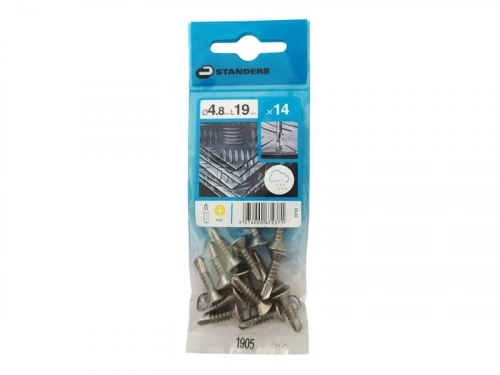 Lot De 14 Vis Autoperceuse Inox Tête Fraisée Phillips Standers X L.19 Mm