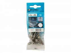 Lot De 12 Vis Autoperceuse Inox Hexagonal Hexagonal Standers X L.25 Mm