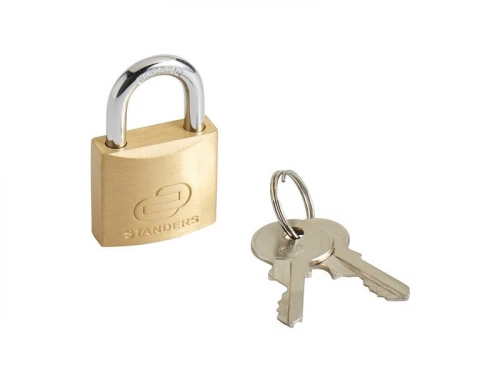 Cadenas à clé en laiton, STANDERS, L.30 mm