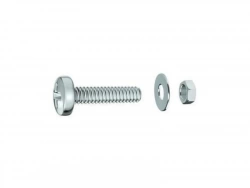 Lot De 12 Boulons Tête Cylindrique Acier Zingué, L.50 Standers