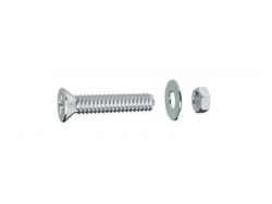 Lot De 15 Boulons Tête Autofraisée Plate Acier Zingué, L.20 X Diam.5 Mm Standers