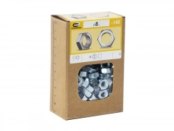 Lot De 140 Écrous 6 Pans Acier, Diam.8 Mm Standers