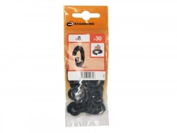 Lot De 30 Rondelles Acier Carbone Zingué, Diam.8.1 Mm Standers