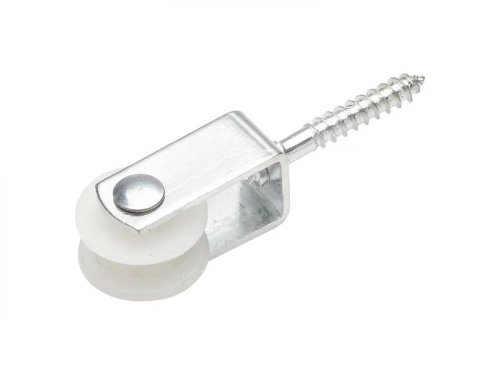Poulie À Vis Acier Zingué, Standers, Diam.25 X L.80 X L.25 Mm