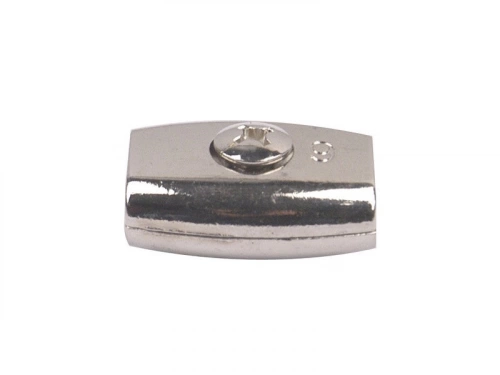 Lot De 2 Serre-Cordes Zamak, Standers, Diam.4 X L.32 X L.20 Mm