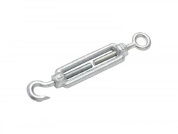 Tendeur crochet / oeil en acier zingué, STANDERS, diam. 5 x L.18 x l.10 mm