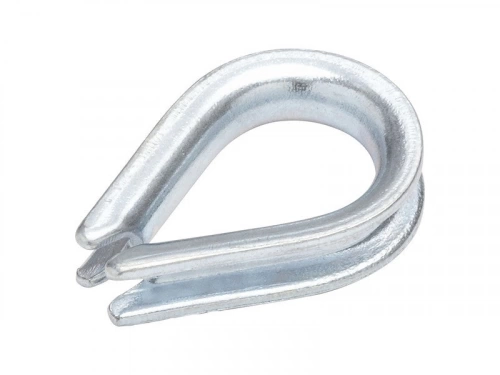 Lot De 2 Cosses Coeur Acier Zingué, Standers, Diam.3 X L.19 X L.12 Mm