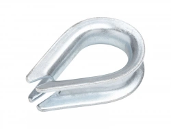 Cosse Coeur Acier Zingué, Standers, Diam.7 X L.125 X L.18 Mm