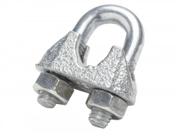 Serre-câble en acier zingué, STANDERS, diam. 8 x L.8 x l.6.5 mm