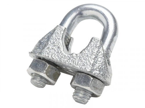 Serre-câble en acier zingué, STANDERS, diam. 8 x L.8 x l.6.5 mm