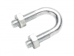 Lot De 4 Brides Rondes Acier, Standers, L.13 X Ep.6 Mm