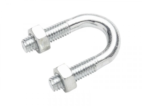 Lot De 4 Brides Rondes Acier, Standers, L.13 X Ep.6 Mm