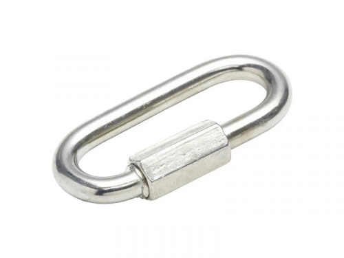 Maillon rapide en acier zingué, STANDERS, L.58 x l.27 x Ep.6 mm