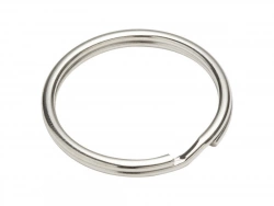 Lot De 3 Anneaux Brisés Acier Nickelé Standers, L.30.2 X L.30.2 X Ep.2.1 Mm