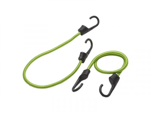 Lot de 2 sandows crochet en métal plastifié, STANDERS, diam.9 mm x L. 0.6 m