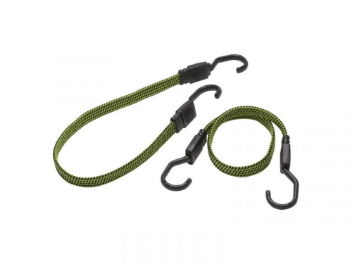 Lot De 2 Sandows Plats Crochet Métal Plastifié Standers L.0.6 M X L.18 Mm