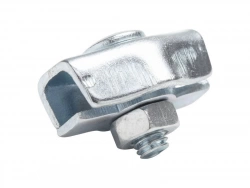 Lot De 4 Serre-Câbles Acier Zingué, Standers, Diam.2 X L.18 X L.14 Mm