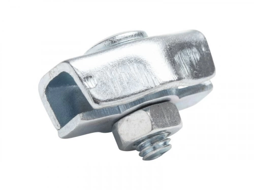 Lot De 4 Serre-Câbles Acier Zingué, Standers, Diam.2 X L.18 X L.14 Mm