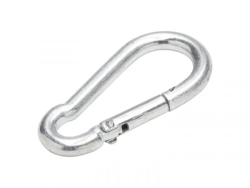 Mousqueton en acier zingué, STANDERS, L.40 x l.14 x Ep.4 mm