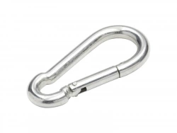 Mousqueton en acier galvanisé, STANDERS, L.80 x l.8 x Ep.8 mm