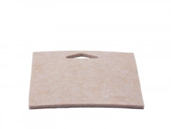 Plaque feutre+adhésif STANDERS marron 100x100mm