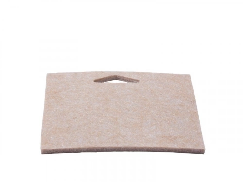 Plaque feutre+adhésif STANDERS marron 100x100mm