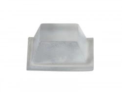 Lot 20 butées plastique  adhésif translucide. 13x13x6mm
