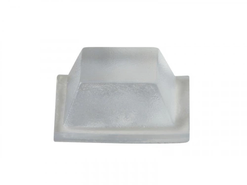 Lot 20 butées plastique  adhésif translucide. 13x13x6mm