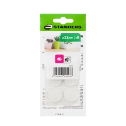 Lot  9 pastilles mince adhesive translucide 22mm