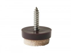 Lot de 4 patins feutre à visser  beige d20mm