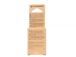 Lot de 4 embouts enveloppant plastique  STANDERS noir 18mm