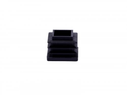 Lot de 4 embouts plastique STANDERS noir 22x22mm