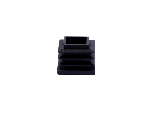 Lot de 4 embouts plastique STANDERS noir 22x22mm