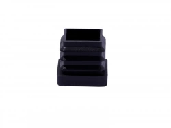 Lot de 4 embouts plastique STANDERS noir 25x25mm